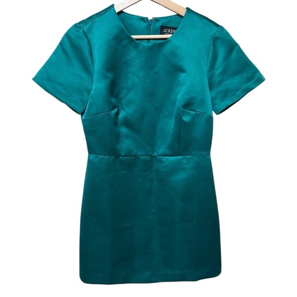 EUC - J. Crew Collection A-Line Mini Dress In Duchesse Satin - Size 4 - Picture 4 of 7